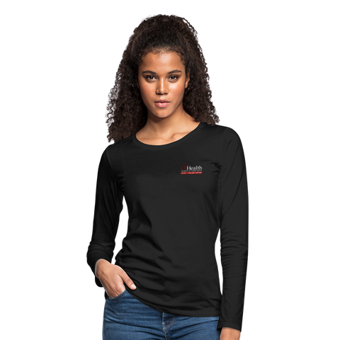 UFHeatlh Trauma Resus RN Women's Premium Long Sleeve T-Shirt - black