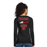 UFHeatlh Trauma Resus RN Women's Premium Long Sleeve T-Shirt - black