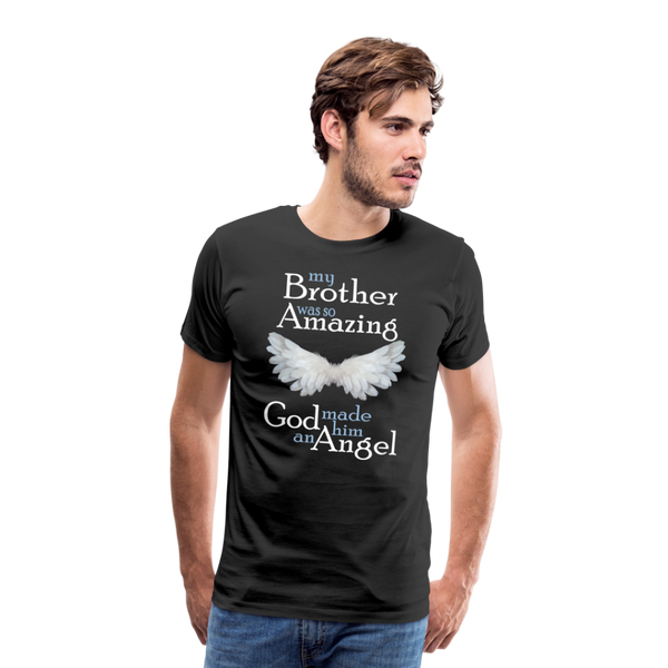 Brother Amazing Angel Men's Premium T-Shirt - black