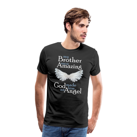 Brother Amazing Angel Men's Premium T-Shirt - black