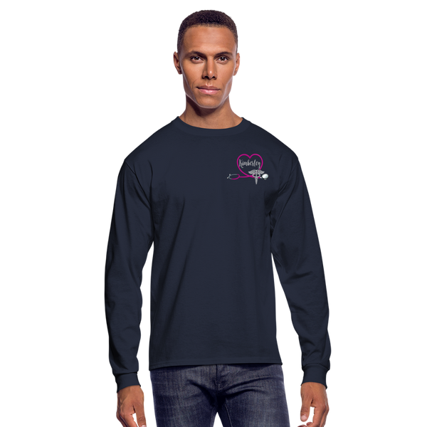 Kimberley Emergency Nurse Flag Men's Long Sleeve T-Shirt - navy