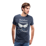 CK3562 FRONT PRINT Men's Premium T-Shirt - heather blue