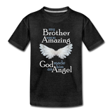 Brother Amazing Angel Kids' Premium T-Shirt - charcoal grey