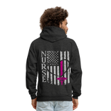Nurse Flag Men's Hoodie (CK1389) - charcoal grey