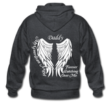 Daddy Guardian Angel Gildan Heavy Blend Adult Zip Hoodie (no Front) - deep heather