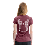 Dad 1944-2022 Women’s Premium T-Shirt - heather burgundy