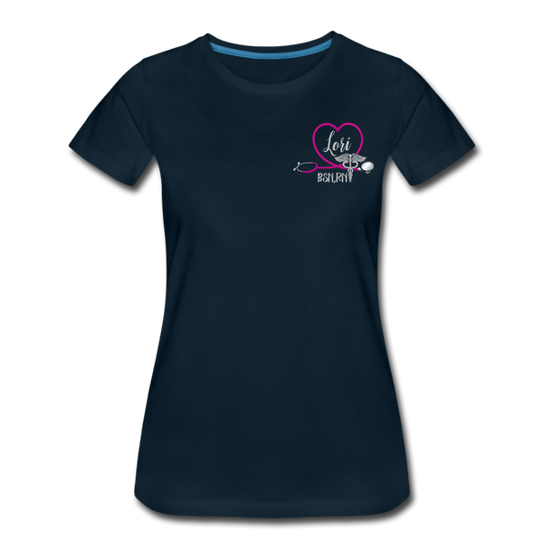 Lori, BSN,RN Emergency Nurse Women’s Premium T-Shirt - deep navy