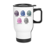 Father Alexis Alexander Christian Alexianna Jaxon Travel Mug - white