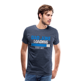 Dad Joke Loading Men's Premium T-Shirt (CK1044) - heather blue