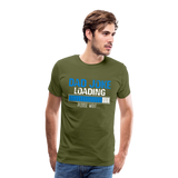 Dad Joke Loading Men's Premium T-Shirt (CK1044) - olive green