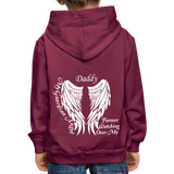 Daddy Guardian Angel Kids‘ Premium Hoodie - burgundy