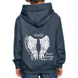 Daddy Guardian Angel Kids‘ Premium Hoodie - heather denim
