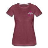 Medical Assistant Flag  Women’s Premium T-Shirt (CK1245) Updated++ - heather burgundy