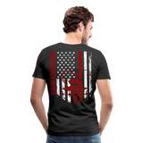 Amy RN Emergency Nurse Flag Men's Premium T-Shirt - black