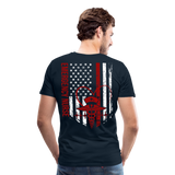 Amy RN Emergency Nurse Flag Men's Premium T-Shirt - deep navy