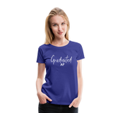 Graduated AF Women’s Premium T-Shirt (CK1577) - royal blue