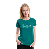 Graduated AF Women’s Premium T-Shirt (CK1577) - teal