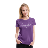 Graduated AF Women’s Premium T-Shirt (CK1577) - purple