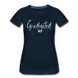 Graduated AF Women’s Premium T-Shirt (CK1577) - deep navy
