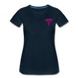 Critical Care Nurse Women’s Premium T-Shirt (CK1837)+ - deep navy
