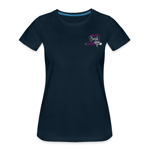 Barb Emergency Nurse Flag Women’s Premium T-Shirt - deep navy