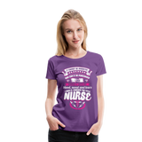 Nurse Earned Women’s Premium T-Shirt (CK1634) - purple