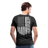 Daddy American Flag Men's Premium T-Shirt (CK1904) - black