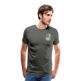 Daddy American Flag Men's Premium T-Shirt (CK1904) - asphalt gray