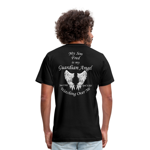 My Son Fred Unisex Jersey T-Shirt by Bella + Canvas - black