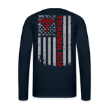 Delray Trauma ICU Men's Premium Long Sleeve T-Shirt - deep navy
