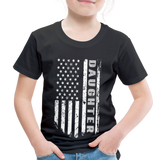 Daughter American Flag Toddler Premium T-Shirt - black
