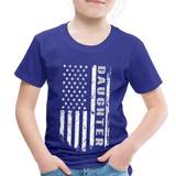 Daughter American Flag Toddler Premium T-Shirt - royal blue