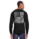 Manal Emergency Nurse Flag Men's Long Sleeve T-Shirt - black