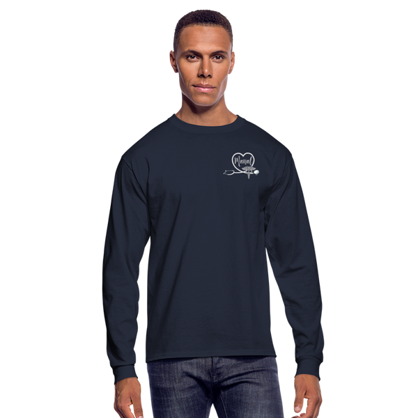 Manal Emergency Nurse Flag Men's Long Sleeve T-Shirt - navy
