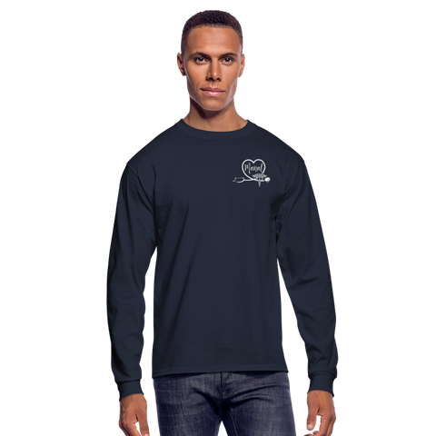Manal Emergency Nurse Flag Men's Long Sleeve T-Shirt - navy