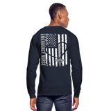 Manal Emergency Nurse Flag Men's Long Sleeve T-Shirt - navy