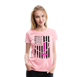 Nurse Flag Women’s Premium T-Shirt (CK1393) - pink