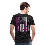 Emily Emergency Nurse Flag Men's Premium T-Shirt - charcoal grey