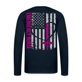 Erin Emergency Nurse Flag Men's Premium Long Sleeve T-Shirt - deep navy