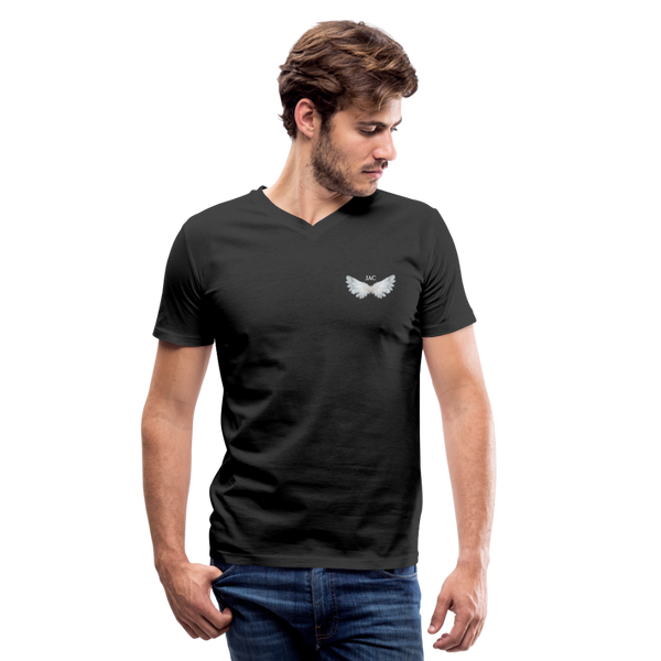 JAC SON AMAZING ANGEL Men's V-Neck T-Shirt - black