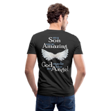 JAC SON AMAZING ANGEL Men's V-Neck T-Shirt - black