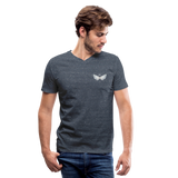 JAC SON AMAZING ANGEL Men's V-Neck T-Shirt - heather navy