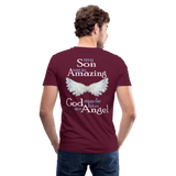 JAC SON AMAZING ANGEL Men's V-Neck T-Shirt - maroon
