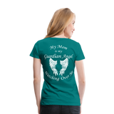 Mom Guardian Angel Women’s Premium T-Shirt (CK3545) - teal