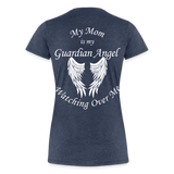 Mom Guardian Angel Women’s Premium T-Shirt (CK3545) - heather blue