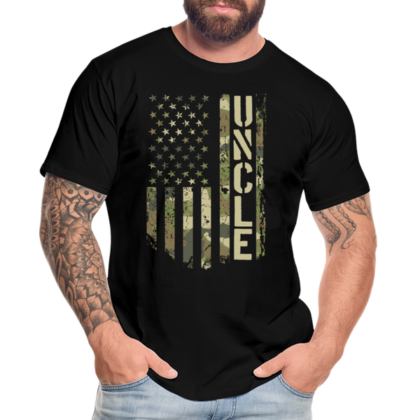 Uncle Camo Flag Men’s Premium Organic T-Shirt - black
