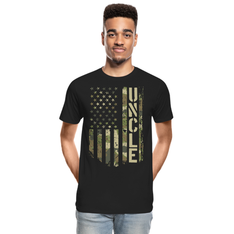 Uncle Camo Flag Men’s Premium Organic T-Shirt - black