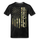 Uncle Camo Flag Men’s Premium Organic T-Shirt - charcoal grey