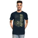 Uncle Camo Flag Men’s Premium Organic T-Shirt - deep navy