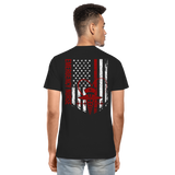Emergency Nurse Flag Men’s Premium Organic T-Shirt (CK4126) - black